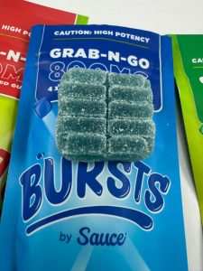 bursts by sauce 800mg edibles